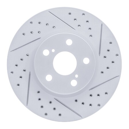 Dynamic Friction Co DFC Geoperformance Rotor - Drilled and Slotted 830-76081R