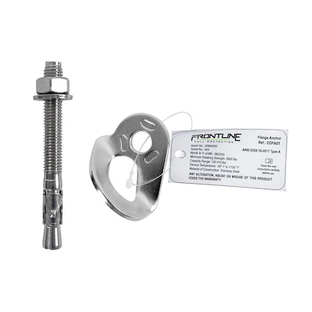 Frontline Stainless Steel Flange Anchor with Bolt COFA01+COFA01RB