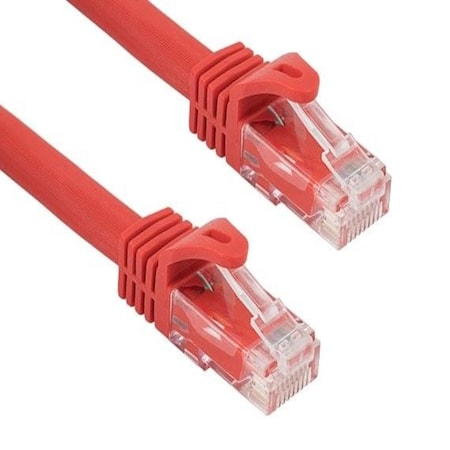 Sanoxy 5ft Cat6a 600 MHz UTP Snagless Ethernet Network Patch Cable, Red SNX-CBL-LDR-C6110-7005