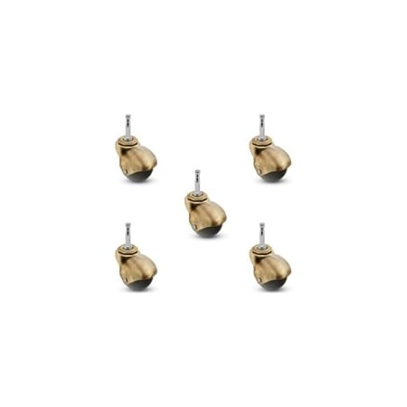 Shepherd 2'' Spherical Ball Caster, 5/16'' x 1-1/2'' Grip Ring Stem Caster, 5PK PBH20302WA-3ED-5