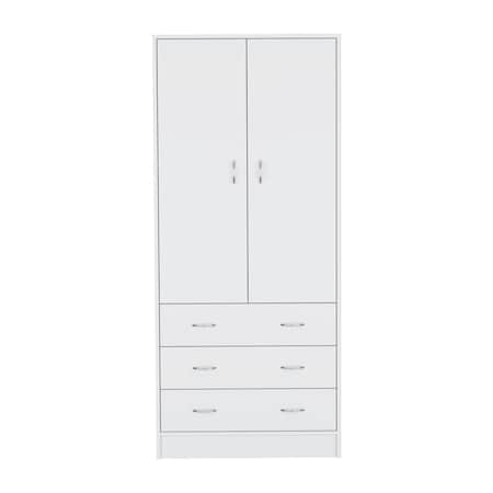 Homeroots 19in White Wood Corner Accent Chest 732031