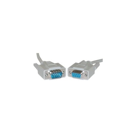 Cable Wholesale Serial Extension Cable, DB9 Male to DB9 Female, RS-232, 9 Conductor, 1:1, 50 foot 10D1-03250