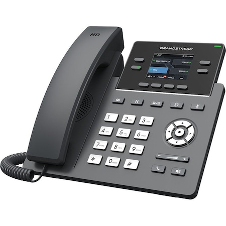 Grandstream 4 Lines, 2 SIP Accounts, 2.4 i in scrn, Color, GigE GRP2612G