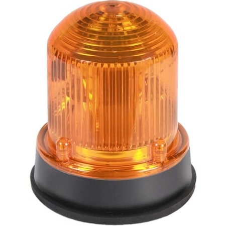 Edwards Signaling Warning Light, Amber, 12W Halogen, 120V AC, 65 FPM, 3 1/4 in Dia. 125HALFA120A