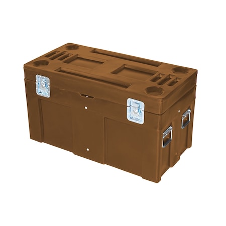 Myton Industries Bulk Ship Container, 10 cubic ft., 650lb. capacity, BRN SC-4524-1 BROWN