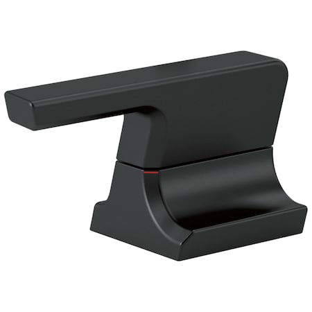Delta Pivotal Metal Lever Handle Set - 2H Bathroom In Matte Black H299BL