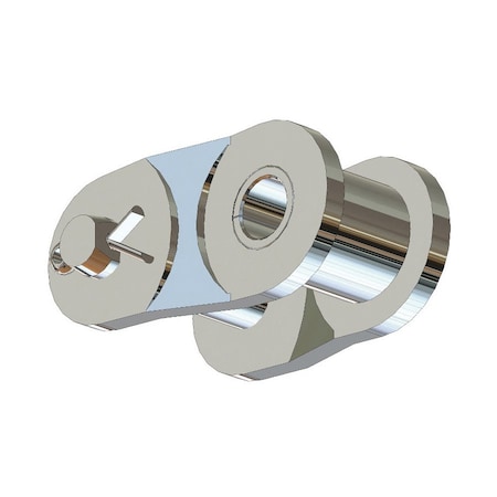 Senqcia Hi-Max Single Strand Cottd Off Link, 80SS chain, 1P, 1.53 OAW, .312 Pin, 304SS 80SSHMOL