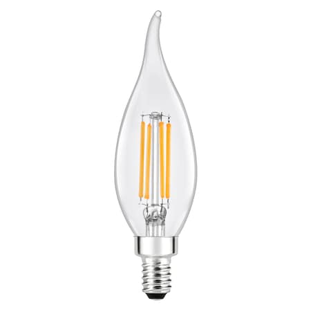 Ledvance/ Sylvania LED B10, 5, 5W, Dimmable, 90CRI, 500 Lumens 2700K, 15000 Life, CandelabraBase LED5.5B10CBENTDIM927CL13YTL