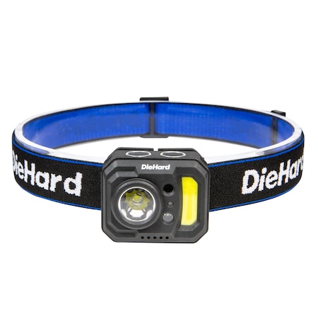 Diehard USB-C Rechargeable 375 Lumen Motion Activated Headlamp 41-6642