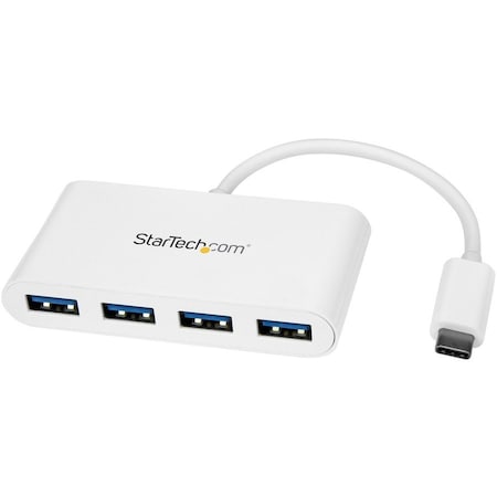 Startech.Com 4-PORT USB-C HUB - USB TYPE-C HOST LAPTOP TO 4X USB-A - SUPERSPEED 5GBPS USB 3. HB30C4ABW