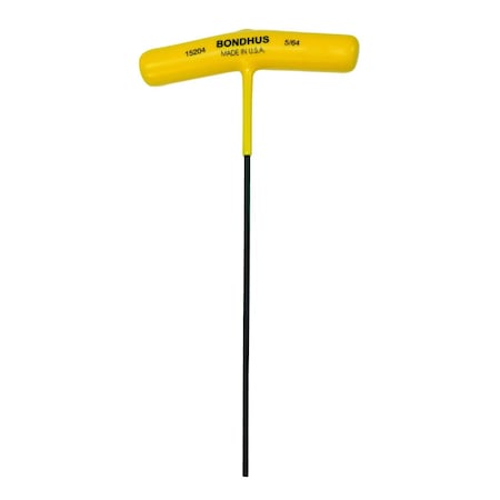 Bondhus 5/64in Hex T-Handle 6in Length 15204
