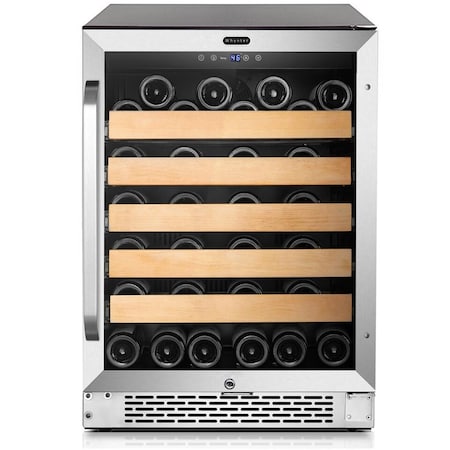 Razoredge 24 in. Built-In Stainless Steel 54 Bottle Wine Refrigerator Cooler RA3970022