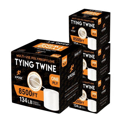 Xpose Safety 1 Ply Tying Twine, 8500 ft roll, 4PK 1PT-8500-4-X-S