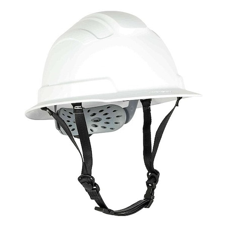 Jackson Safety Hard Hat, Full Brim, BLOCKHEAD2, White 22500