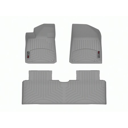 Weathertech Grey, Front and Rear Floorliners 461808-1-2