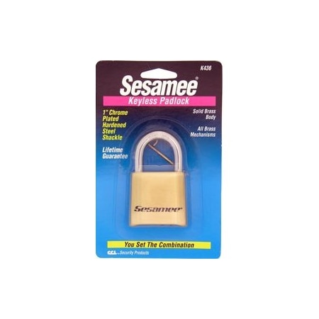 Eberhard Mfg Co Sesamee Brass Padlock K436