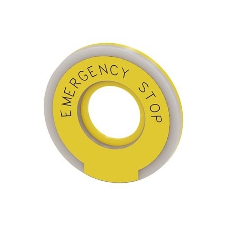 Siemens Washer round for EMERGENCY STOP mushroom pushbutton yellow 3SU1901-0BD31-0DA0-ZY19