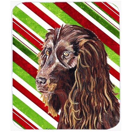 Carolines Treasures Boykin Spaniel Candy Cane Christmas Glass Cutting Board - Large SC9616LCB