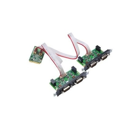 Moxa 4-portRS-422-485 Mini PCI Express serial board with 2.5 kV capacitive isolation,  CP-134N-I-T
