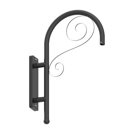 Westgate DAB BENT DECORATIVE WALL BRACKET MODEL C, BLACK DAB-WB-C