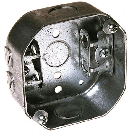 Hd Deco 4 in. Octagon Steel Mc Box, 2.125 in. Deep HD1633352