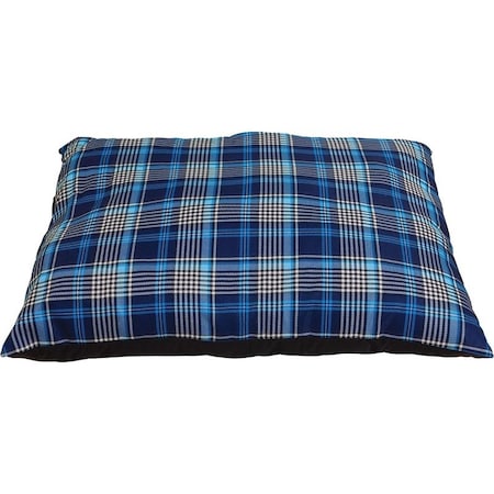 Aspen Pet 27300 Pillow Pet Bed, 27 in L, 36 in W, Sleep Denim Pattern, High-Loft Polyester Fiber Fill 27003/27300