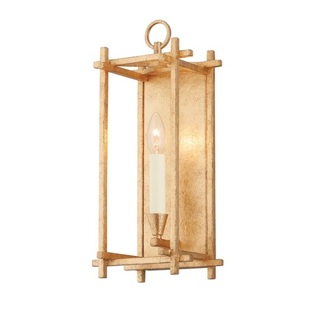 Troy Lighting Huck 1 Light Wall Sconce 7.25 In. Vintage Gold Leaf B1091-VGL