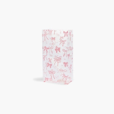 Nashville Wraps Pink Bows Cello Bags, 3.5x2x7.75, 100PK C1BPBOW