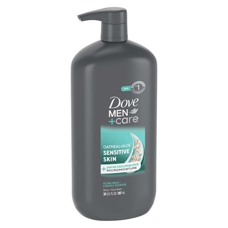 Dove Men+Care Sensitive Skin Body and Face Wash, 30 Fluid Ounce, 4PK 64411109