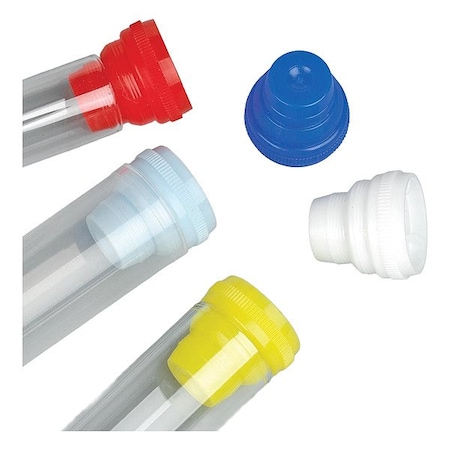 Globe Scientific Lab Bottle Caps, Blue, PK1000 5529