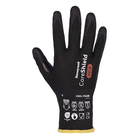 Honeywell Cut Protection Glove, Cut Level A1 , Nitrile Micro-Foam , Foam , M 1 PR CS21-7518B-8