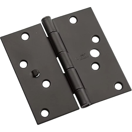 National Hardware HINGE DOOR SQUARE BLACK 4IN N830-406
