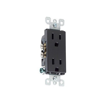 Leviton Residential Grade Decora Receptacle, 15 Amp, 125 Volt 5325-E