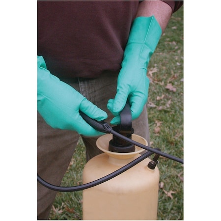 Boss Large Nitrile Coated Flock Lined Extended Gauntlet Cuff Glove B12132-L