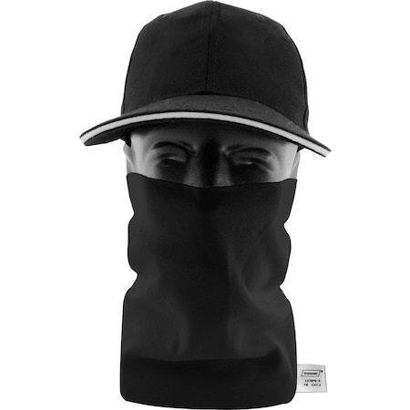 Ironwear CAT 2 Flame Resistant Cotton Neck Gaiter, Black 1378FR-B