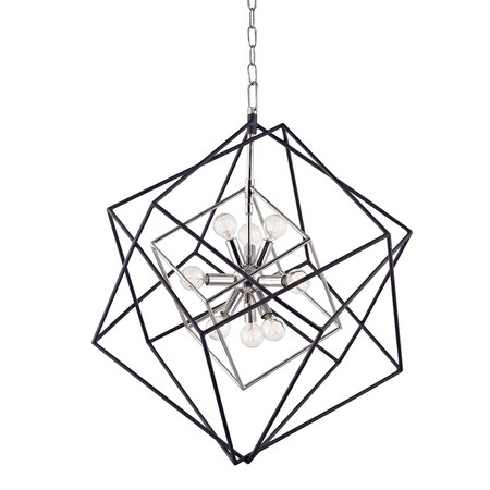 Hudson Valley Lighting Roundout 9 Light Chandelier 26 In. Polished Nickel 1222-PN