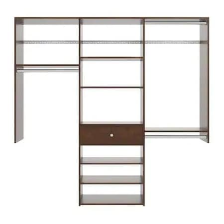 Easy Track 6-foot Perfect Fit Reach-In Closet Kit, Truffle PH57-TR
