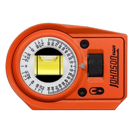 Johnson Level & Tool Pocket Level, 3 in H, Polycarbonate 1424-0300ADJ
