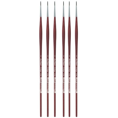 Da Vinci COLLEGE Student Brush, Synthetic, Acrylic & Oil, Round, Series 8730, Size 2, 6PK VA-8730_2