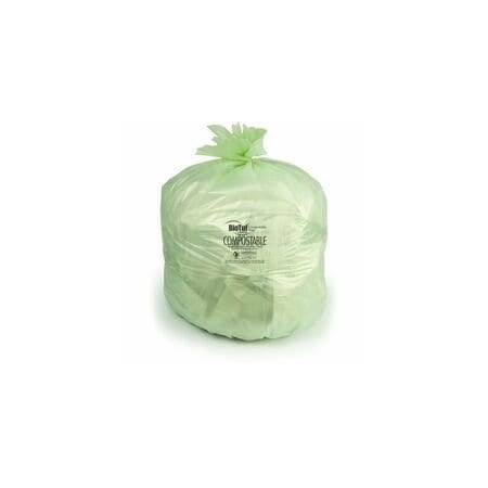Heritage Bag BioTuf Trash Bag - 30 gal Capacity - 28in Width x 45in Depth x 1 mil (25 Micron) Thickness - Green Y5645YER01