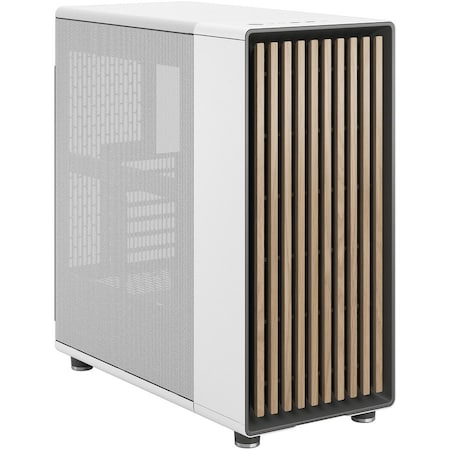 Fractal Design North Mid-Tower Case with Mesh Side Panel, White FD-C-NOR1C-03