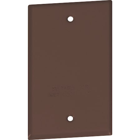 Southwire Single Gang Bronze Weatherproof Blank Cover WC1BB-UPC