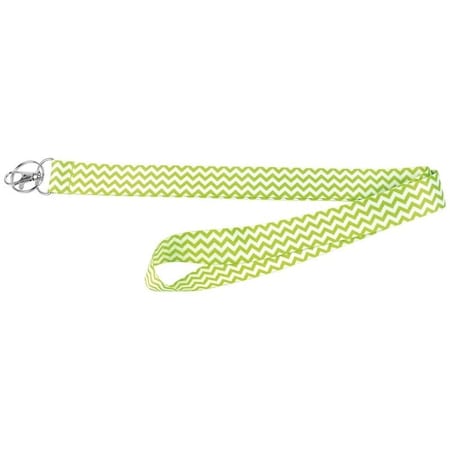 Hy-Ko Lanyard, 1 in W, Nylon, Green, Clip End LAN-116