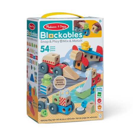 Melissa & Doug Blockables Vehicles Play Set 51107