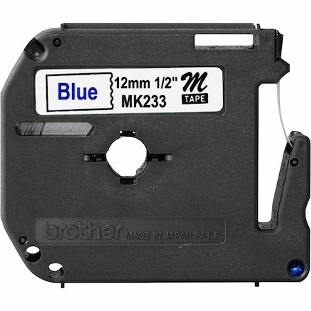 Brother Label/Ribbon Cartridge, White, 1/2 in W MK233