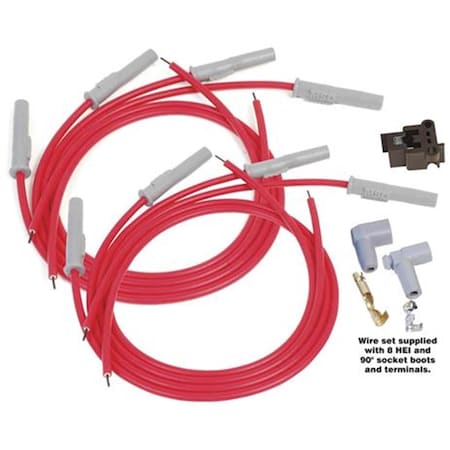 Msd Co. 31199 Spark Plug Wire Set - 8 Cylinder, Red M46-31199