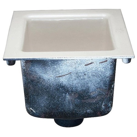 Zurn Floor Sink, White, 12 in L, 12 in W Z1901-4NH-2