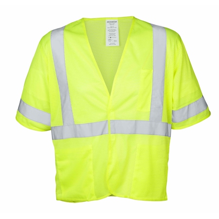 Ironwear Hi-Vis Safety Vest M Class 3 , Hook & Loop 3 Pockets 1292-L-M