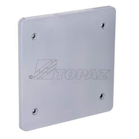 Topaz Blank Cover, PVC, Square, 4.5625" x 4.5625" 1314