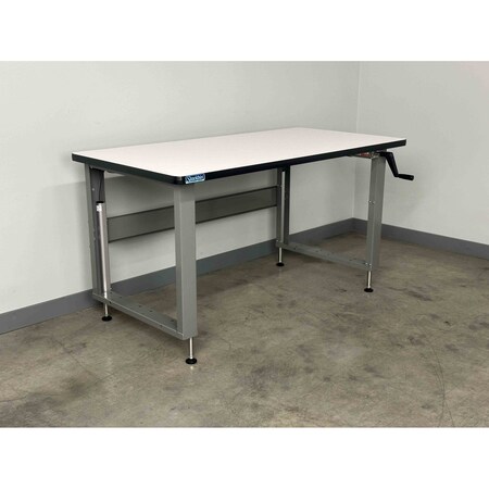 Stackbin Work Bench, 48"W, Adj. Height, 1000lb E4830-T-4000-BL